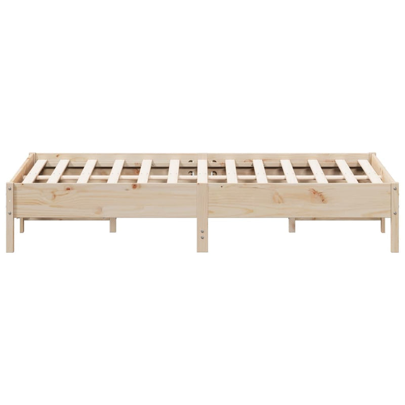 Bed Frame 150x200 cm Solid Wood Pine