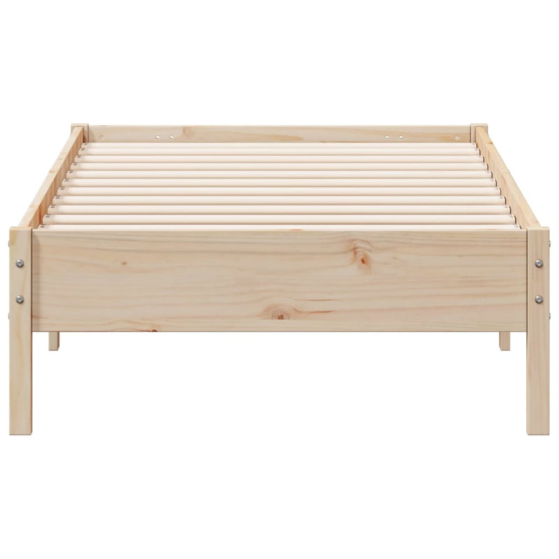 Bed Frame 90x190 cm Solid Wood Pine