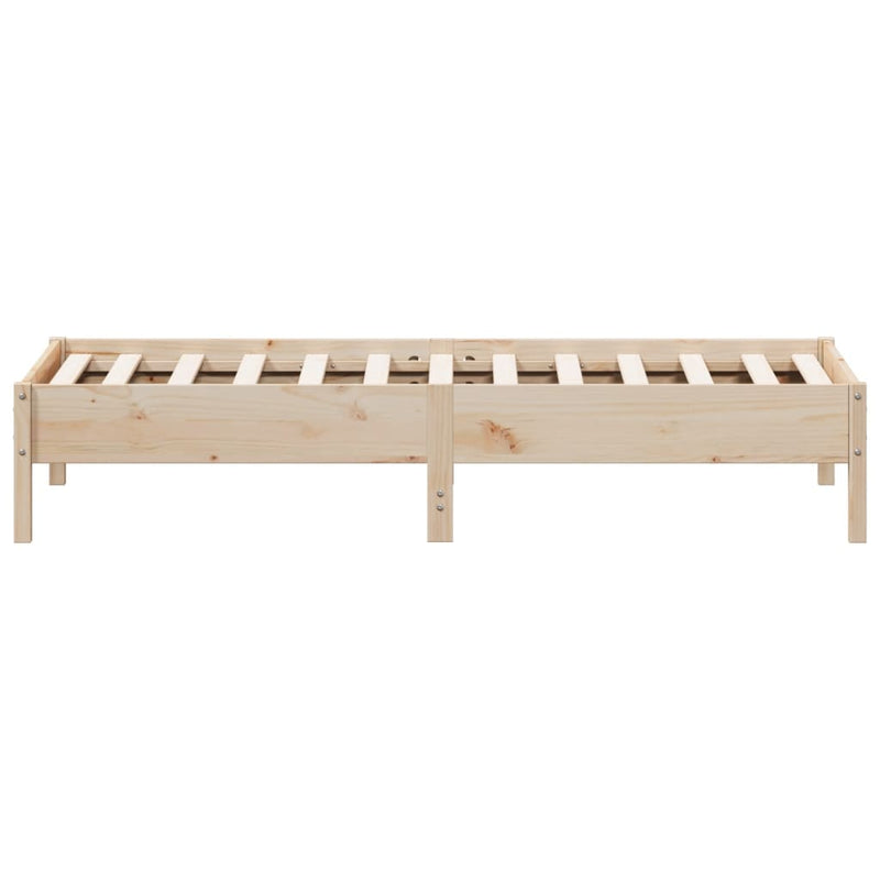 Bed Frame 90x190 cm Solid Wood Pine