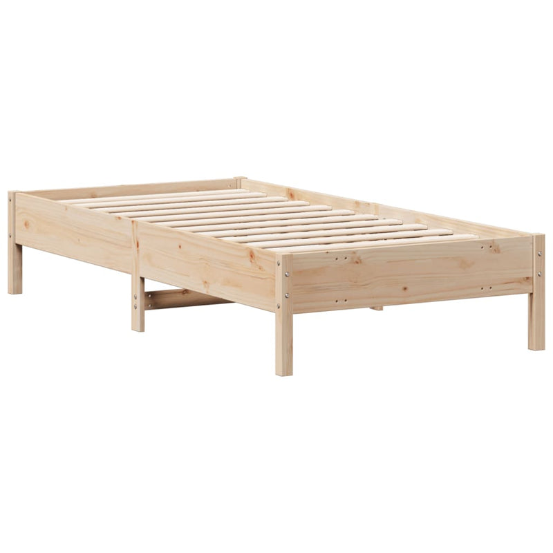 Bed Frame 90x190 cm Solid Wood Pine