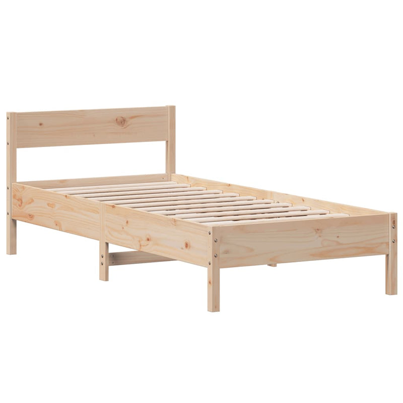 vidaXL Bed Frame without Mattress 90x190 cm Solid Wood Pine