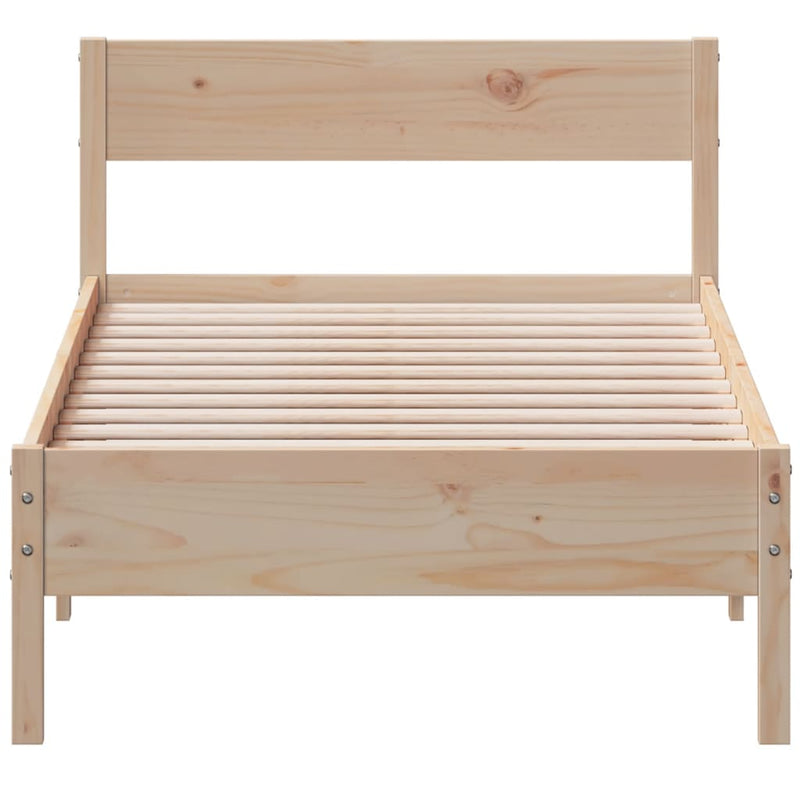 vidaXL Bed Frame without Mattress 90x190 cm Solid Wood Pine