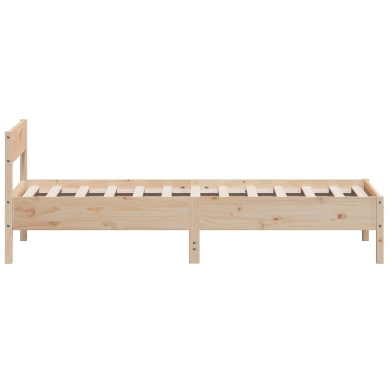 vidaXL Bed Frame without Mattress 90x190 cm Solid Wood Pine