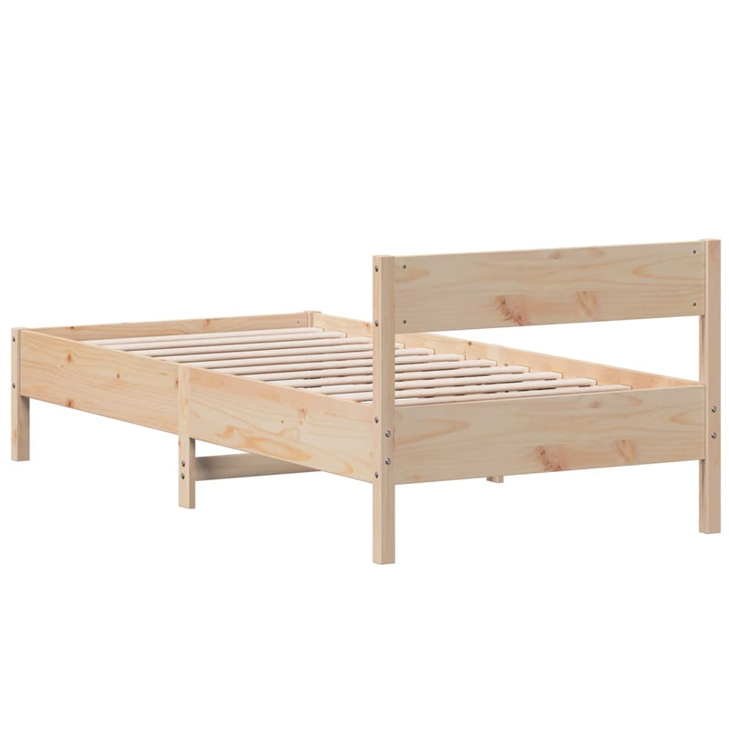 vidaXL Bed Frame without Mattress 90x190 cm Solid Wood Pine