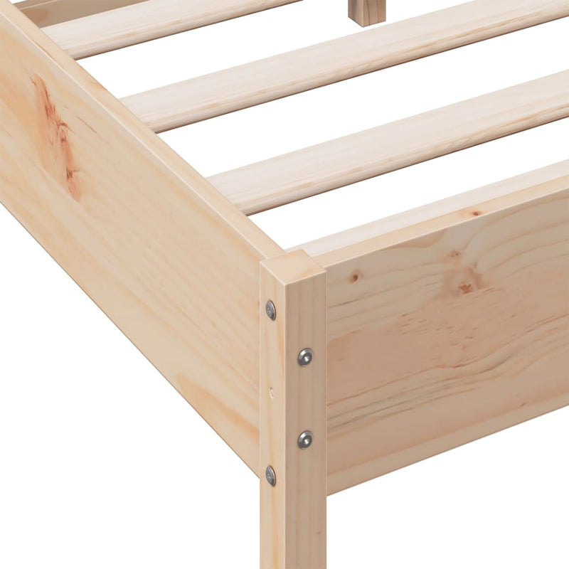vidaXL Bed Frame without Mattress 90x190 cm Solid Wood Pine