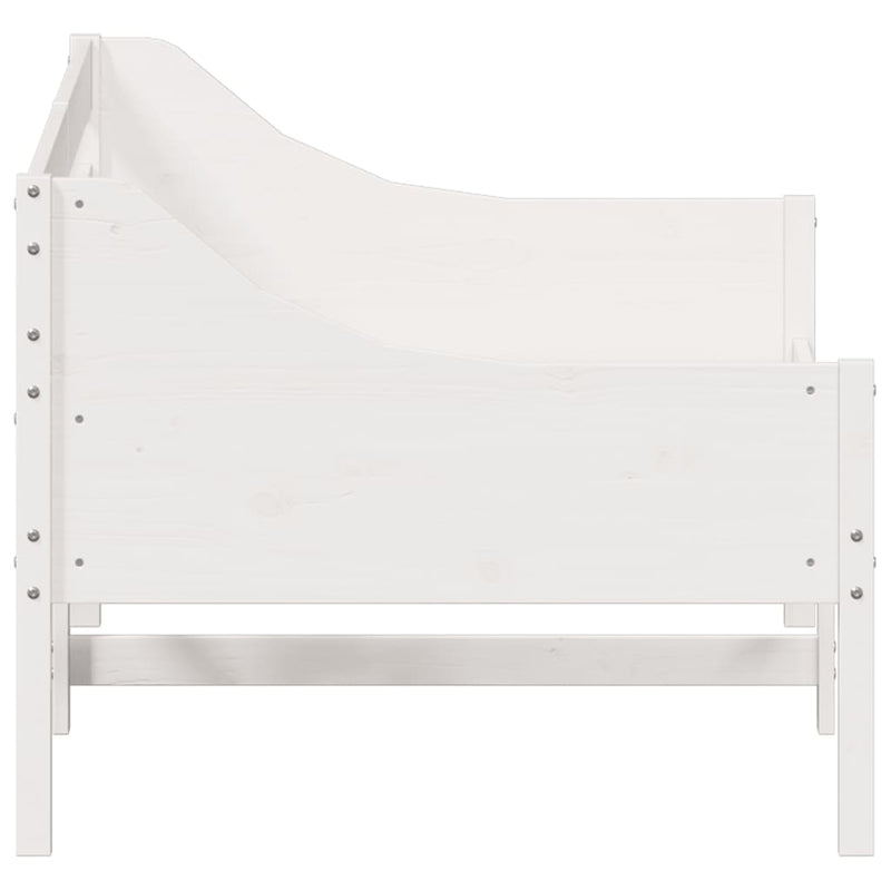 vidaXL Day Bed without Mattress White 90x190 cm Solid Wood Pine