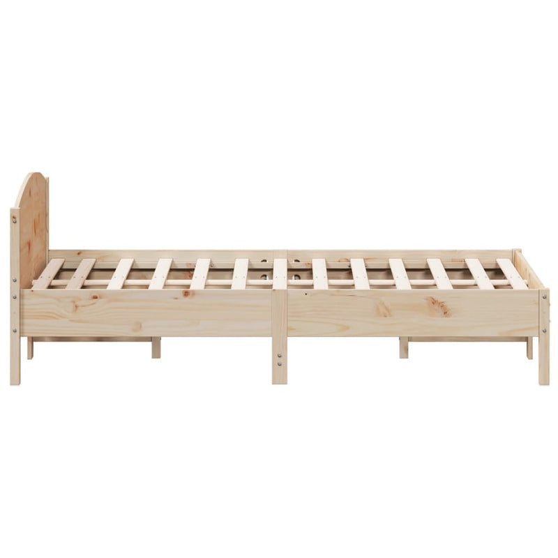 vidaXL Bed Frame without Mattress 150x200 cm Solid Wood Pine
