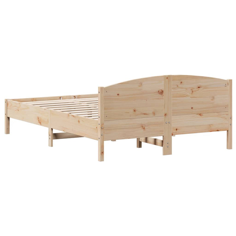 vidaXL Bed Frame without Mattress 150x200 cm Solid Wood Pine