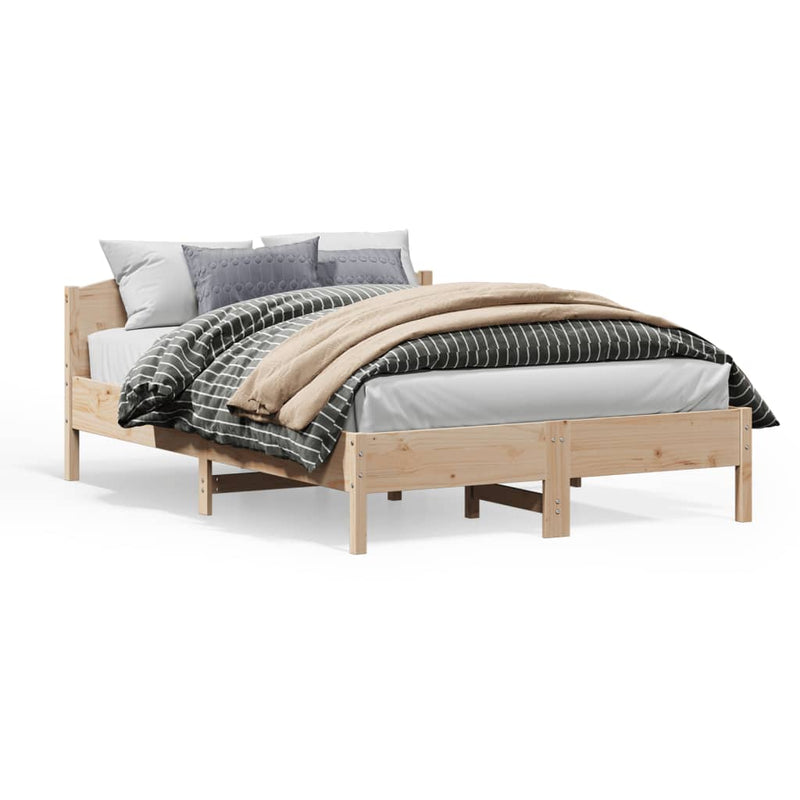 vidaXL Bed Frame without Mattress 150x200 cm Solid Wood Pine
