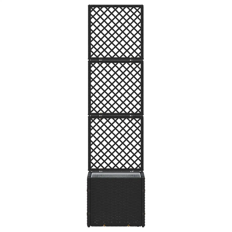 Garden Trellis Planter Black 35 x 30 x 135 cm Metal