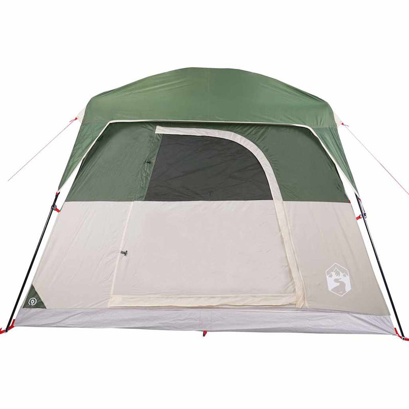 vidaXL Camping Tent Cabin 4-Person Green Waterproof