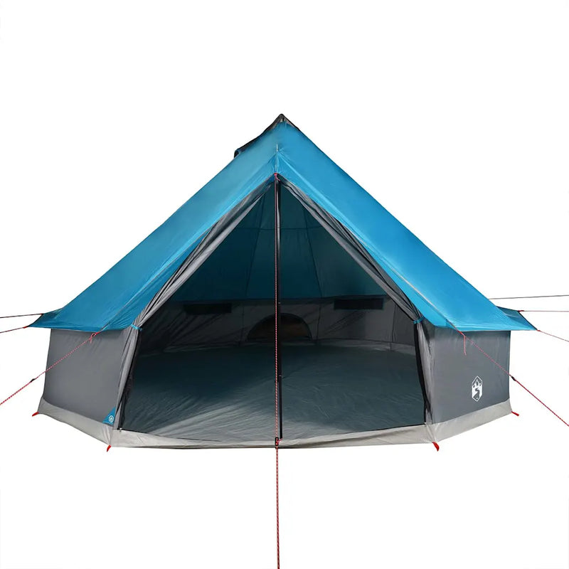 Family Tent Tipi 8-Person Blue Waterproof