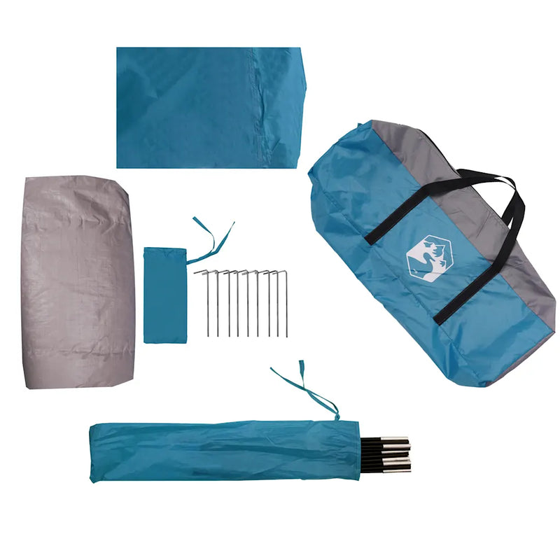 Camping Tent Tunnel 1-Person Blue Waterproof