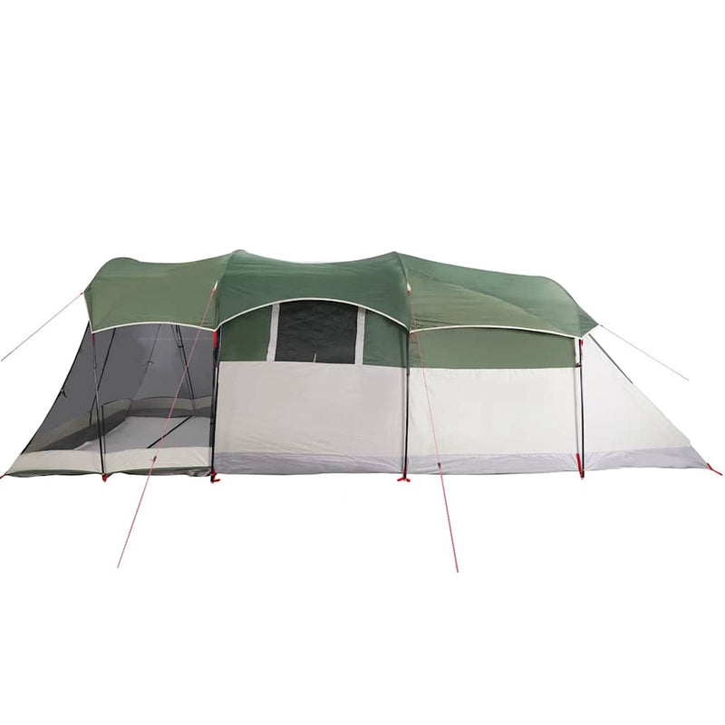 vidaXL Family Tent Tunnel 8-Person Green Waterproof