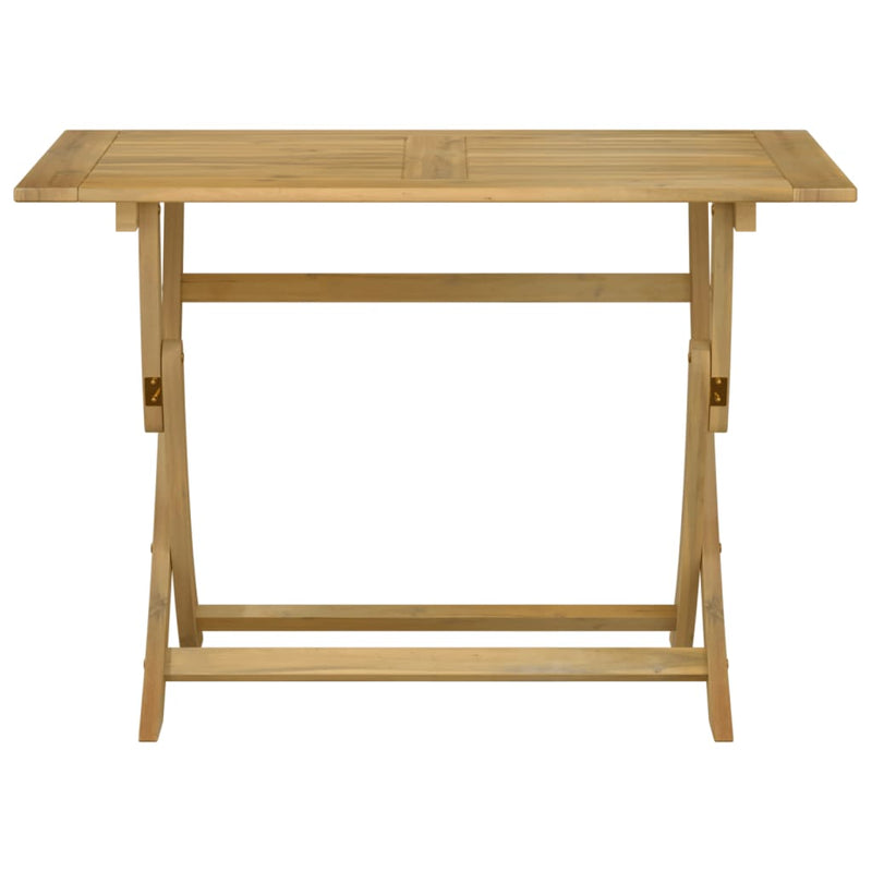 vidaXL Folding Garden Table 110x55x75 cm Solid Wood Acacia