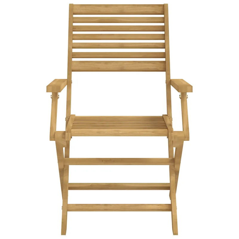 Folding Chairs 2 pcs 54,5x61,5x86,5 cm Solid Wood Acacia