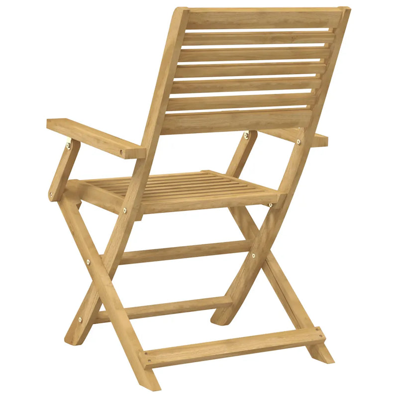 Folding Chairs 2 pcs 54,5x61,5x86,5 cm Solid Wood Acacia