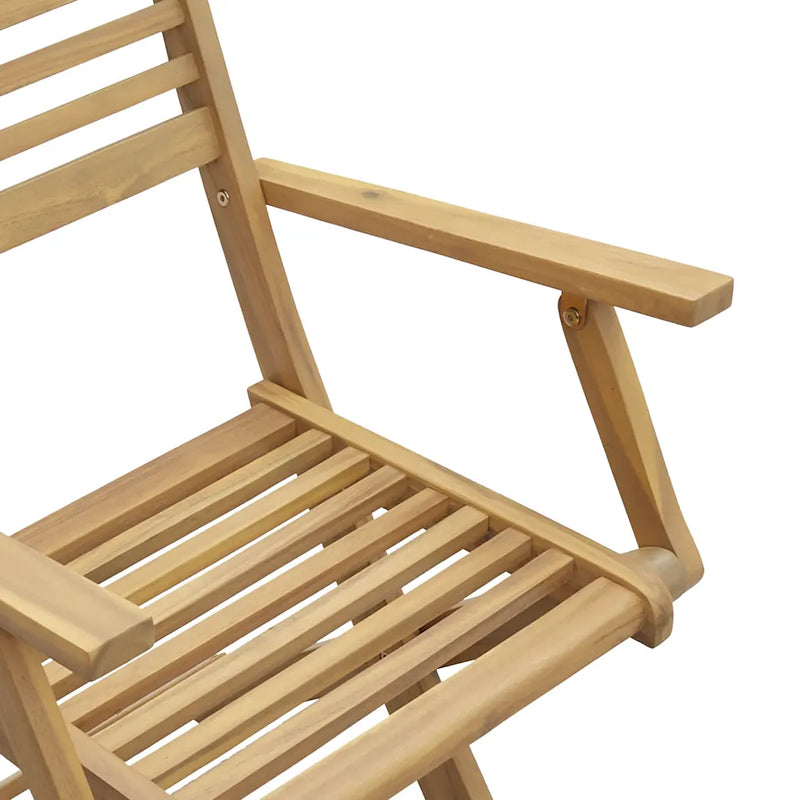 Folding Chairs 2 pcs 54,5x61,5x86,5 cm Solid Wood Acacia