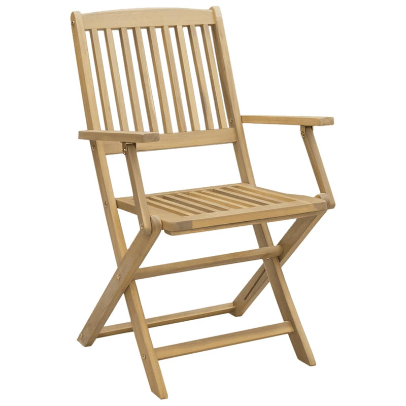 vidaXL Folding Chairs 4 pcs 54x61x88 cm Solid Wood Acacia