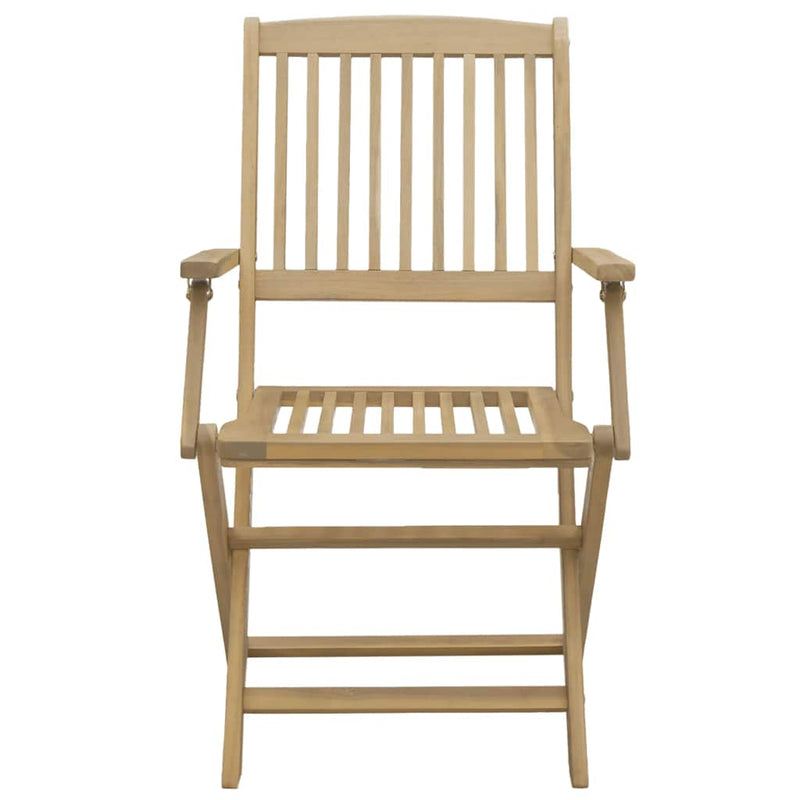 vidaXL Folding Chairs 4 pcs 54x61x88 cm Solid Wood Acacia