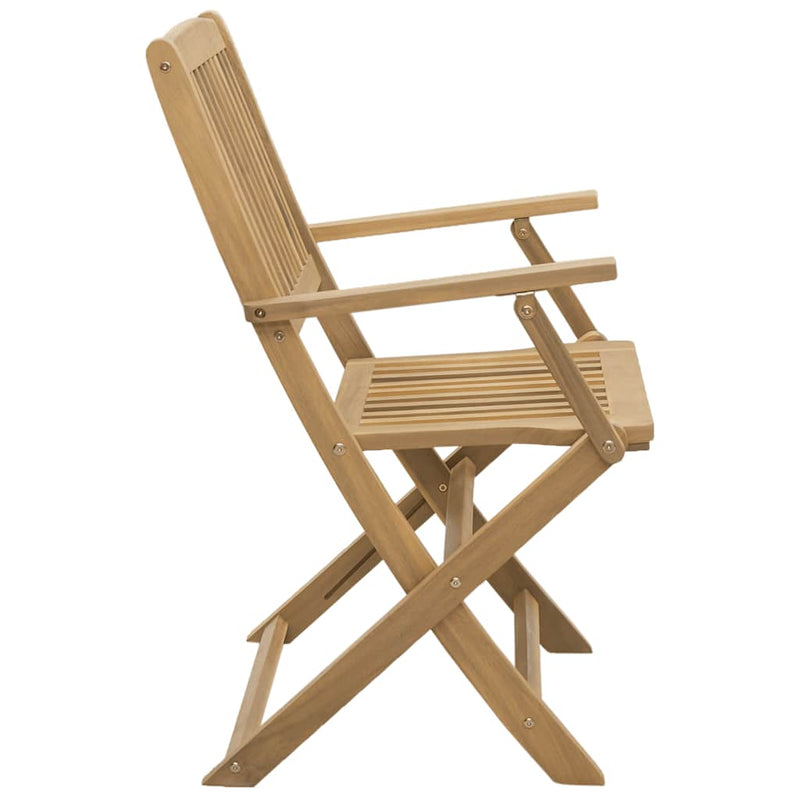 vidaXL Folding Chairs 4 pcs 54x61x88 cm Solid Wood Acacia