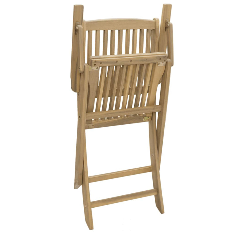 vidaXL Folding Chairs 4 pcs 54x61x88 cm Solid Wood Acacia