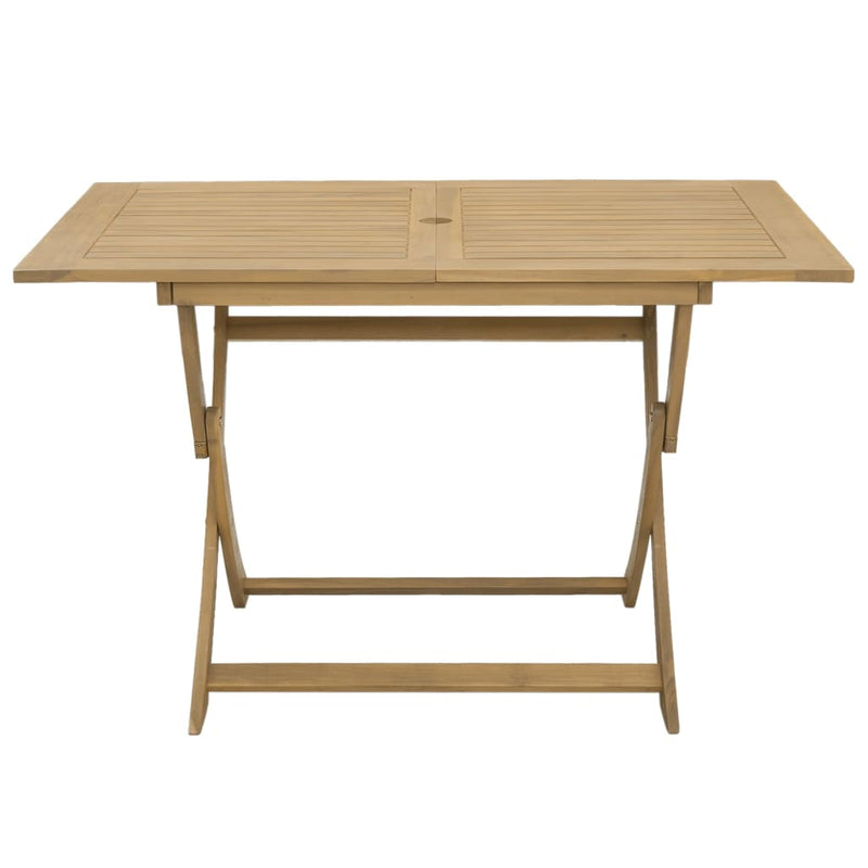 vidaXL Folding Garden Table 120x70x75 cm Solid Wood Acacia