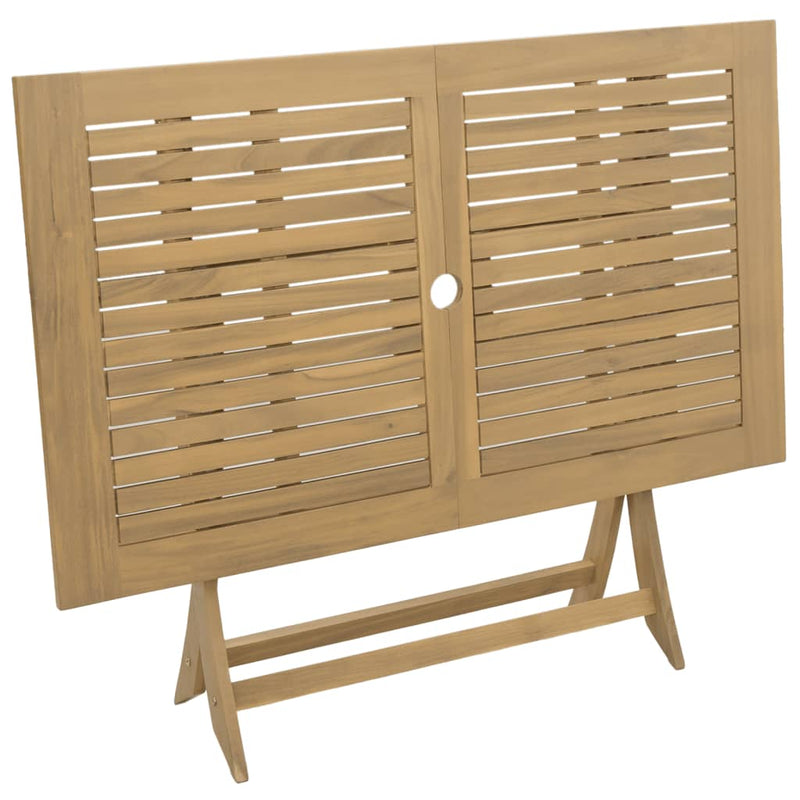 vidaXL Folding Garden Table 120x70x75 cm Solid Wood Acacia