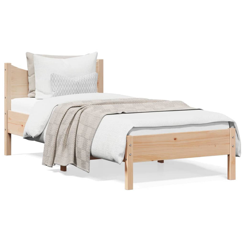 vidaXL Bed Frame without Mattress 90x190 cm Solid Wood Pine