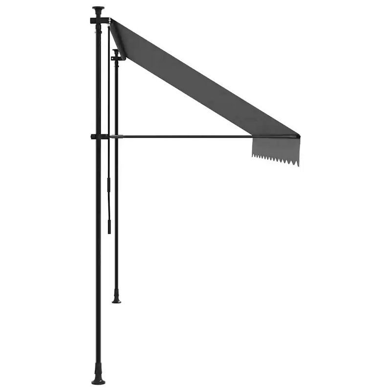 Retractable Awning Anthracite 300x150 cm Fabric and Steel