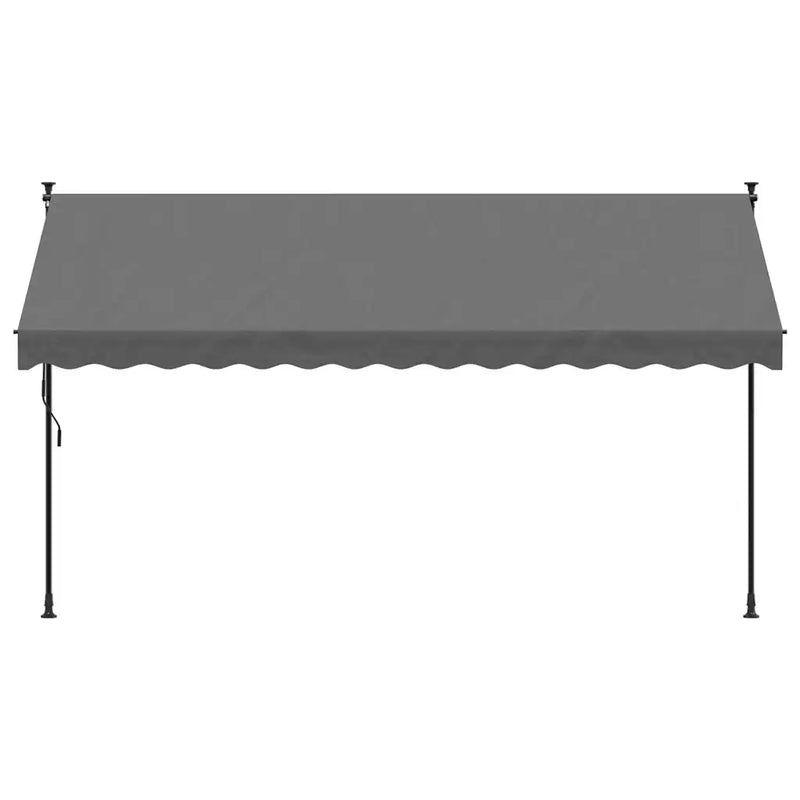 Retractable Awning Anthracite 350x150 cm Fabric and Steel