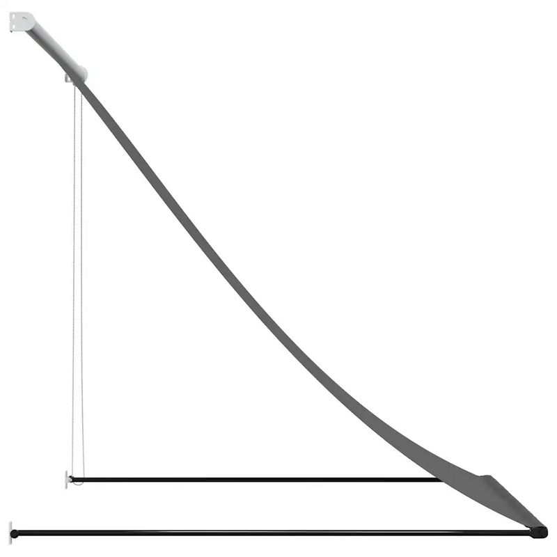 Retractable Awning Anthracite 100x150 cm Fabric and Steel
