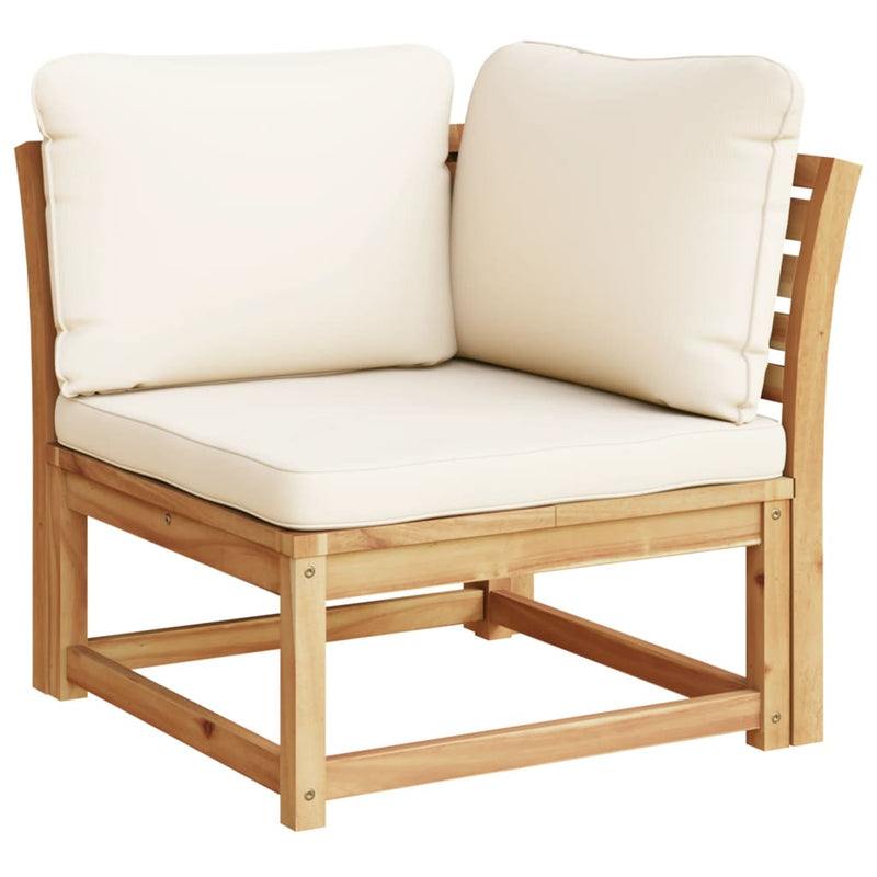 vidaXL 4 Piece Garden Lounge Set with Cushions Solid Wood Acacia