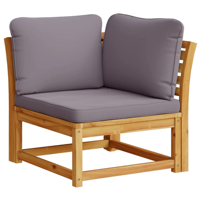 vidaXL 4 Piece Garden Lounge Set with Cushions Solid Wood Acacia