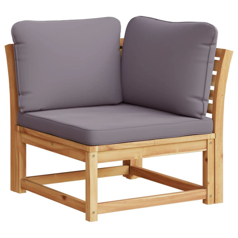 vidaXL 5 Piece Garden Lounge Set with Cushions Solid Wood Acacia