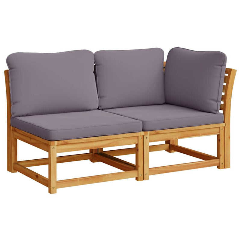 vidaXL 8 Piece Garden Lounge Set with Cushions Solid Wood Acacia