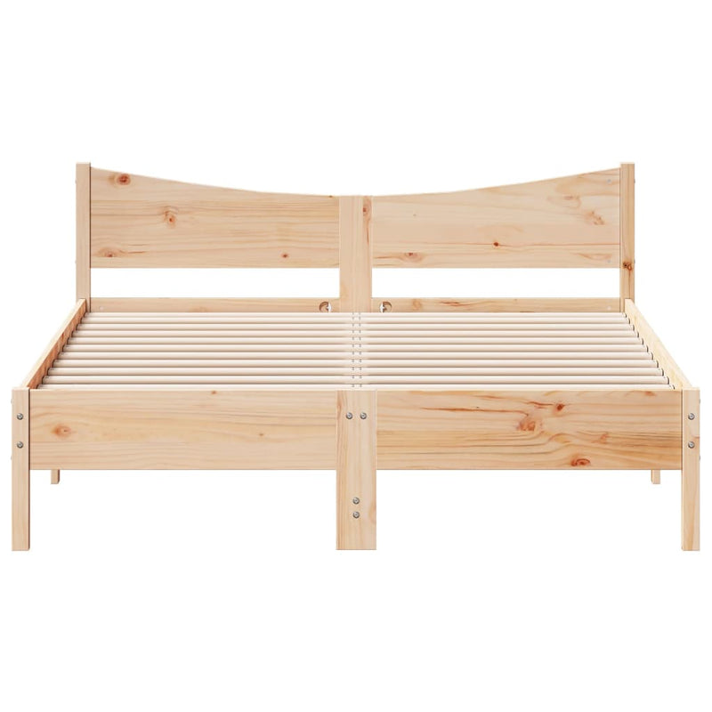 vidaXL Bed Frame without Mattress 150x200 cm Solid Wood Pine