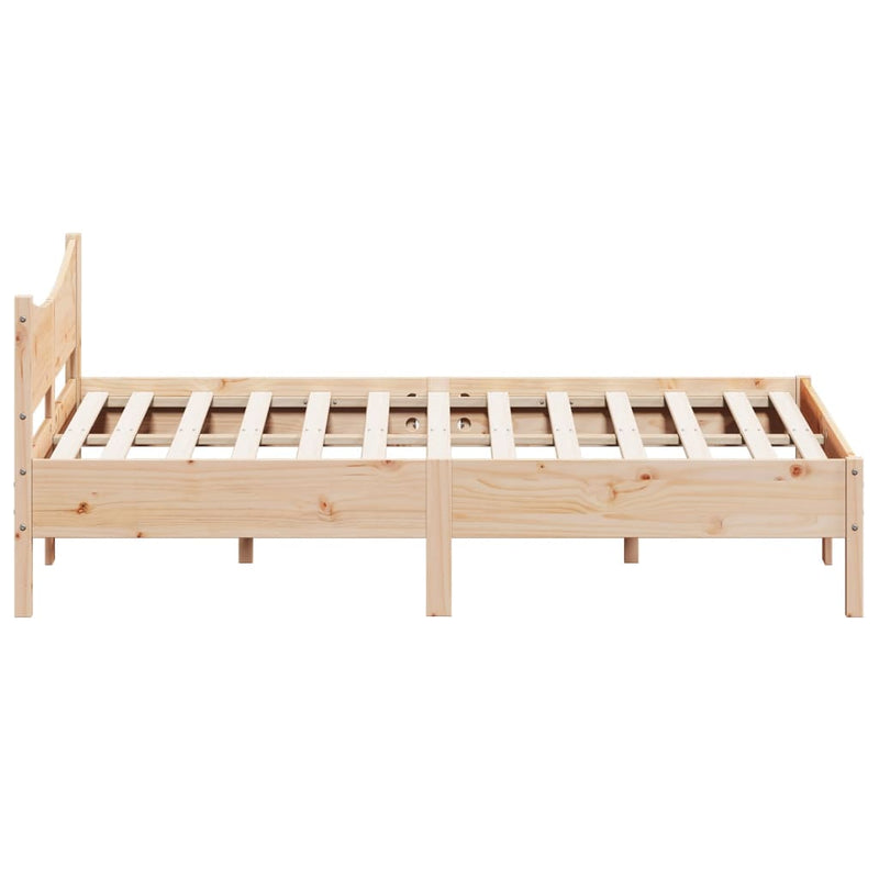 vidaXL Bed Frame without Mattress 150x200 cm Solid Wood Pine