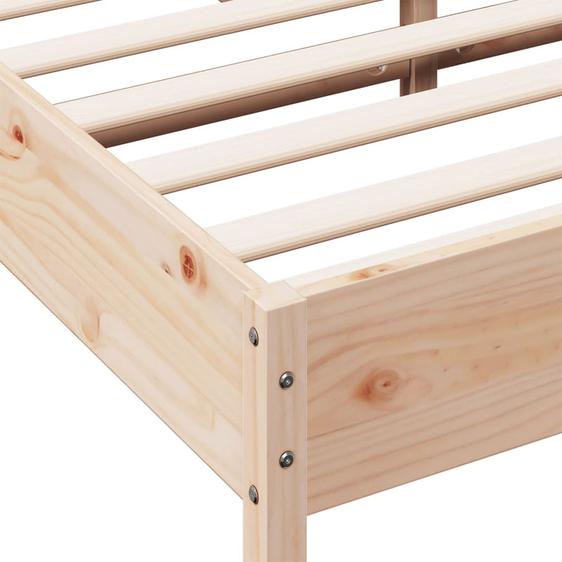 vidaXL Bed Frame without Mattress 150x200 cm Solid Wood Pine