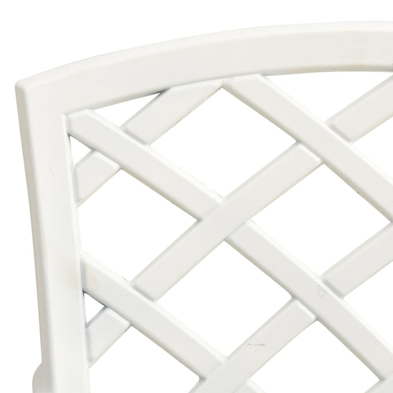 vidaXL Garden Chairs 6 pcs Cast Aluminium White