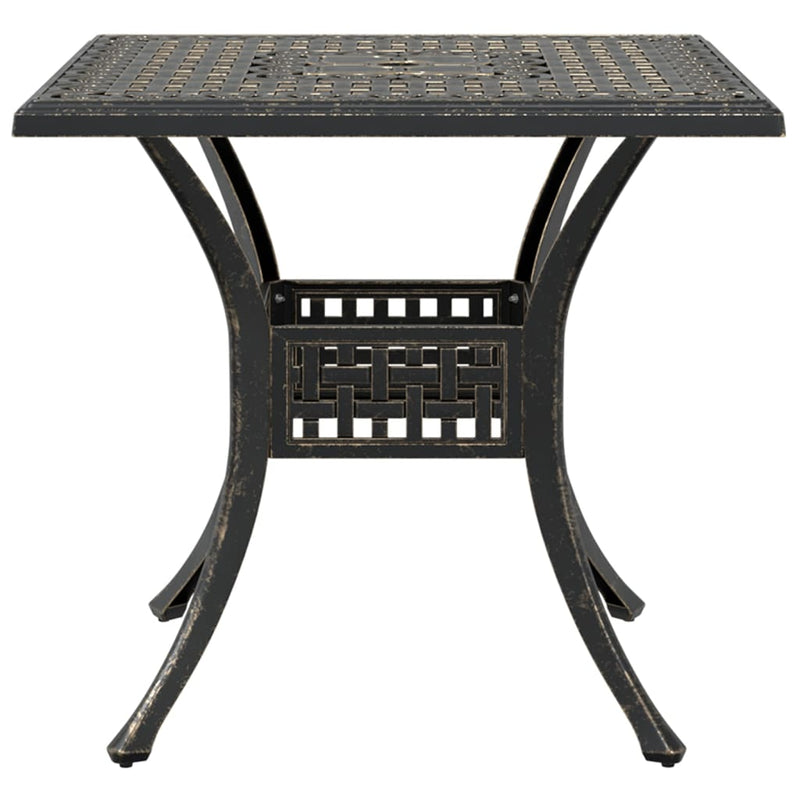 vidaXL 3 Piece Bistro Set Bronze Cast Aluminium
