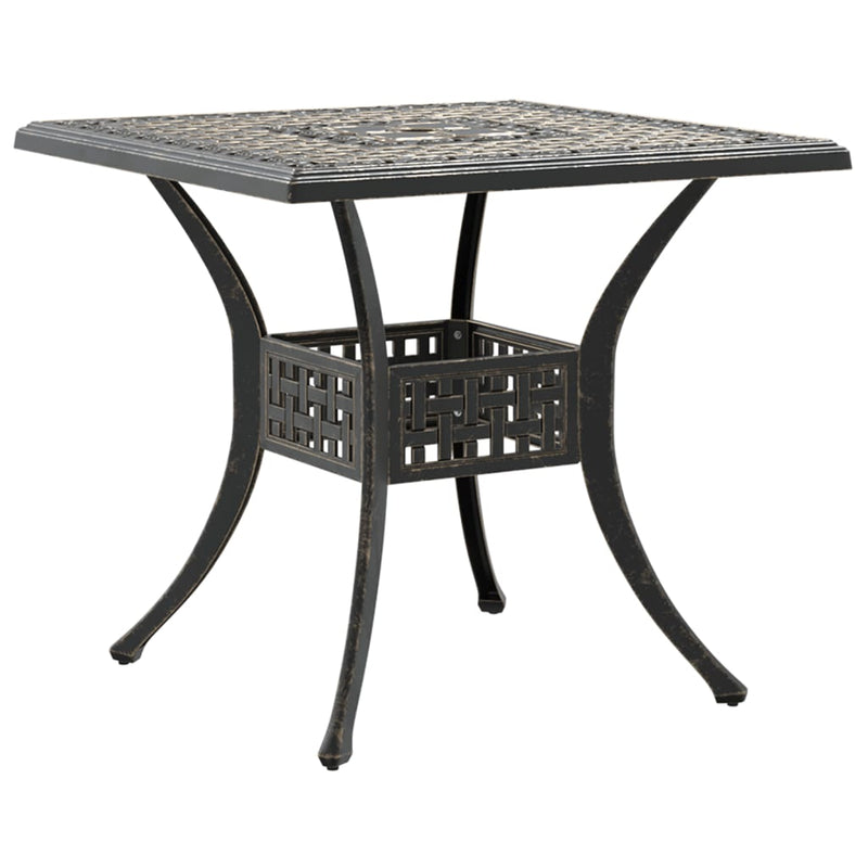 vidaXL 5 Piece Garden Dining Set Bronze Cast Aluminium