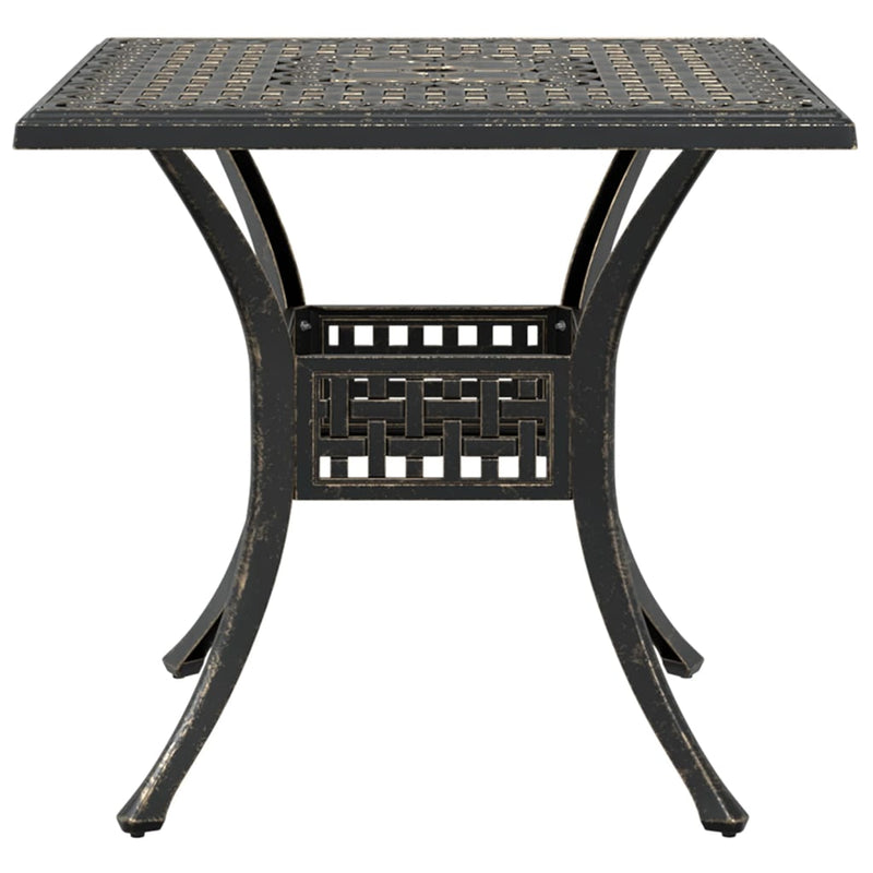 vidaXL 5 Piece Garden Dining Set Bronze Cast Aluminium