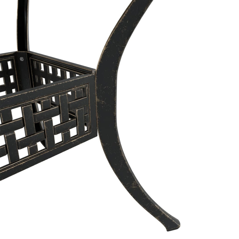 vidaXL 5 Piece Garden Dining Set Bronze Cast Aluminium