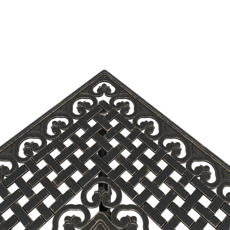 vidaXL 5 Piece Garden Dining Set Bronze Cast Aluminium