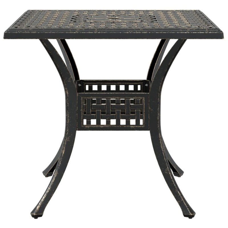 vidaXL 5 Piece Garden Dining Set Bronze Cast Aluminium