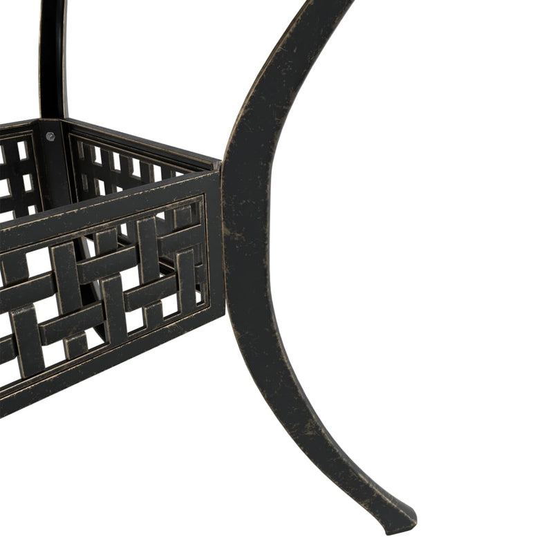 vidaXL 5 Piece Garden Dining Set Bronze Cast Aluminium
