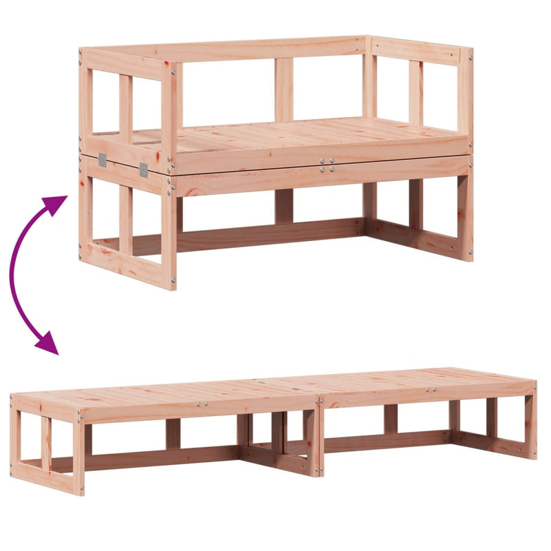 vidaXL Garden Sofa Bench Extendable Solid Wood Douglas