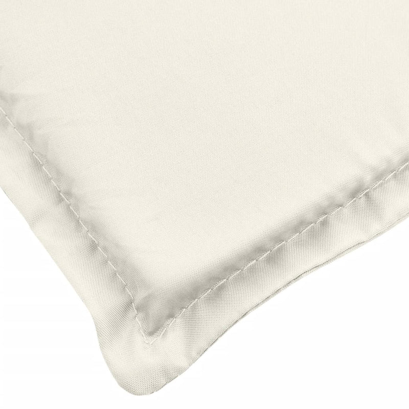 vidaXL Highback Chair Cushions 6 pcs Melange Cream 120x50x4 cm Fabric
