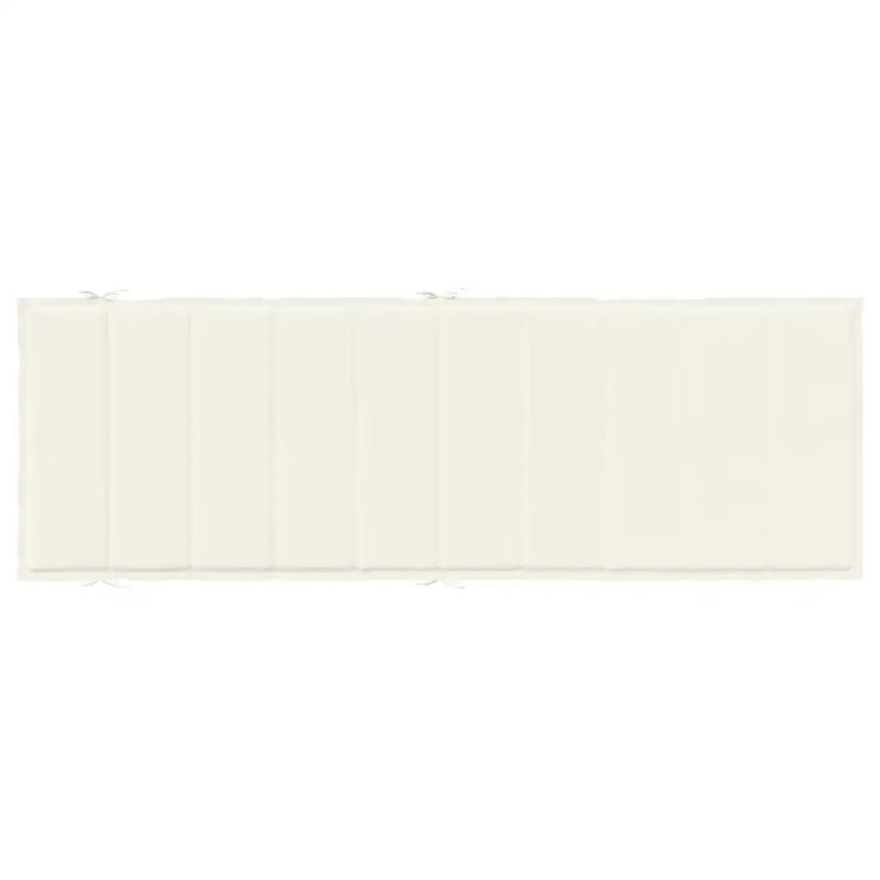 Sun Lounger Cushion Melange Cream 186x58x4 cm Fabric